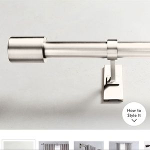 WestElm oversized polished nickel finials (set of 2)